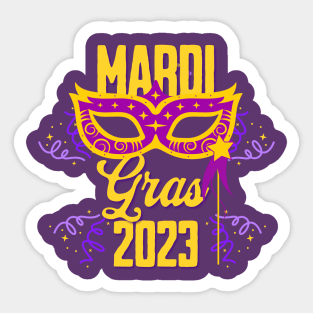 Mardi Gras Sticker